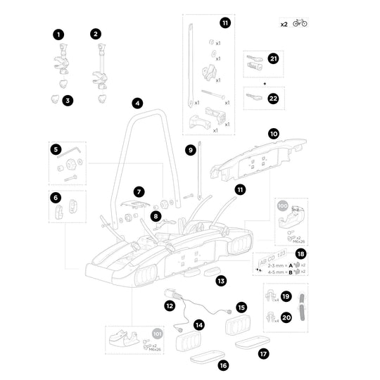 Thule EuroClassic G6 928003 - Spare parts