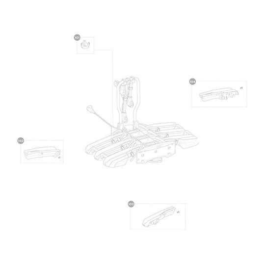 Thule Easyfold 3 Bike Carrier - Spare Parts