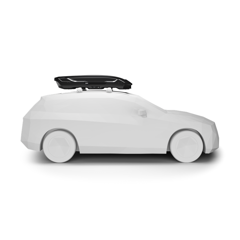 Thule Motion 3 L Low 370L roof box in black gloss – product view 2