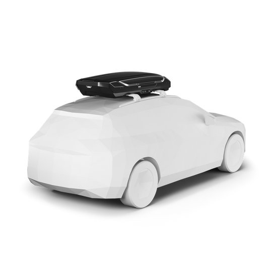 Thule Motion 3 L Low 370L roof box in black gloss – product view 3