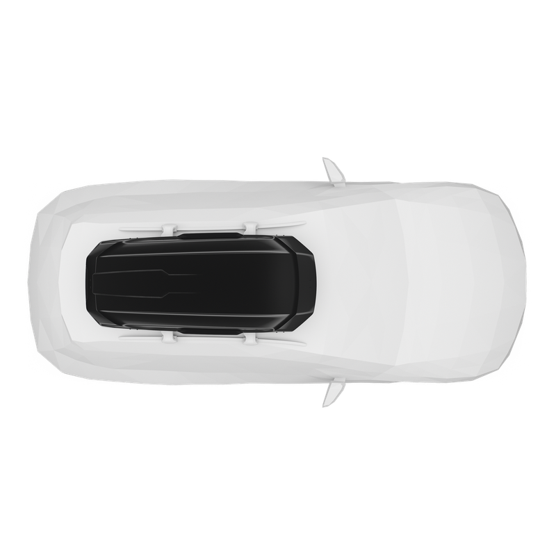 Thule Motion 3 L Low 370L roof box in black gloss – product view 4