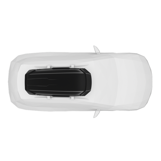 Thule Motion 3 L Low 370L roof box in black gloss – product view 4
