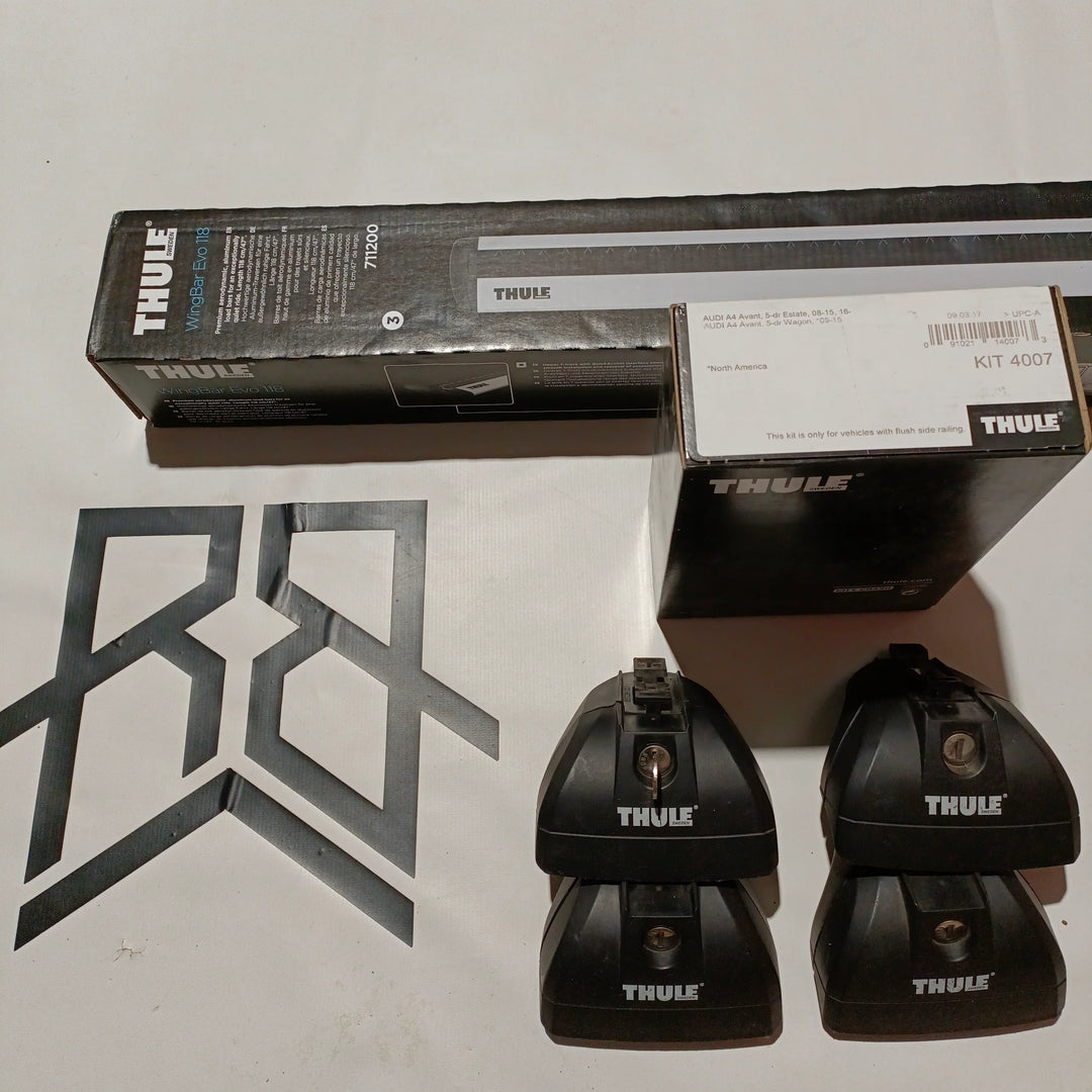 Thule roof bar set for Audi A4 Avant 08 2021 753 4007