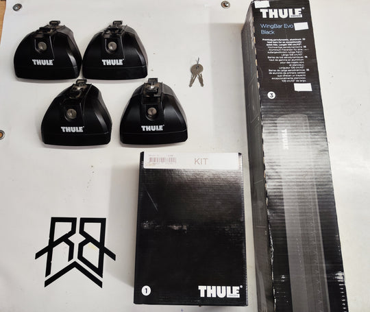 Thule Roof Bars For AUDI A6 Avant, 5-dr Estate, 05-18 (4001, 753, 711220)