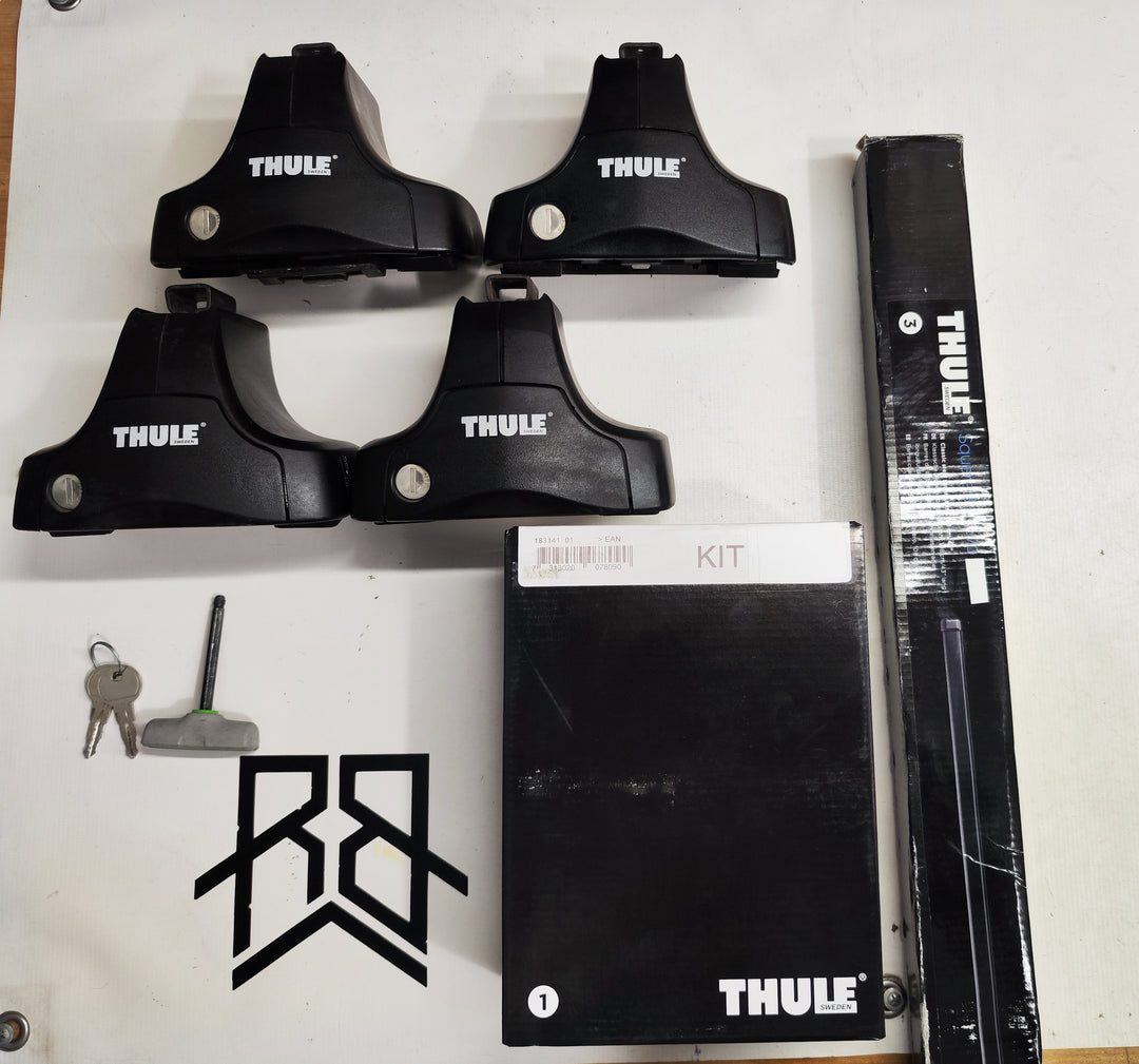 Thule Roof Bar Set For VOLKSWAGEN Passat, 4-dr Sedan, 05-14 (1592-754-7123)