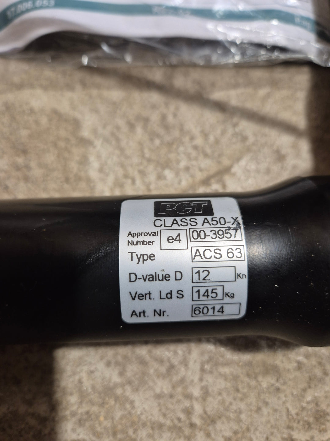 Detachable Towball - Part number ACS 63.