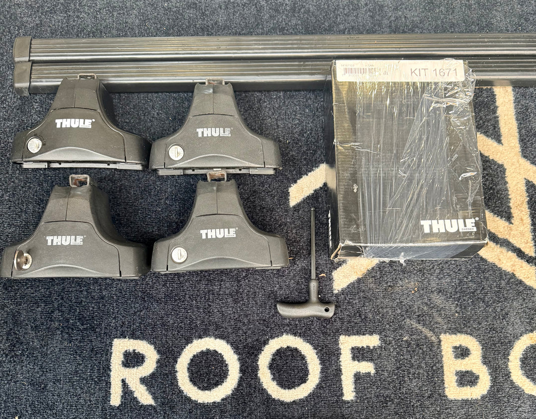 Thule square bar set for FORD Kuga 	5-dr SUV 2008-2012 (Normal Roof)