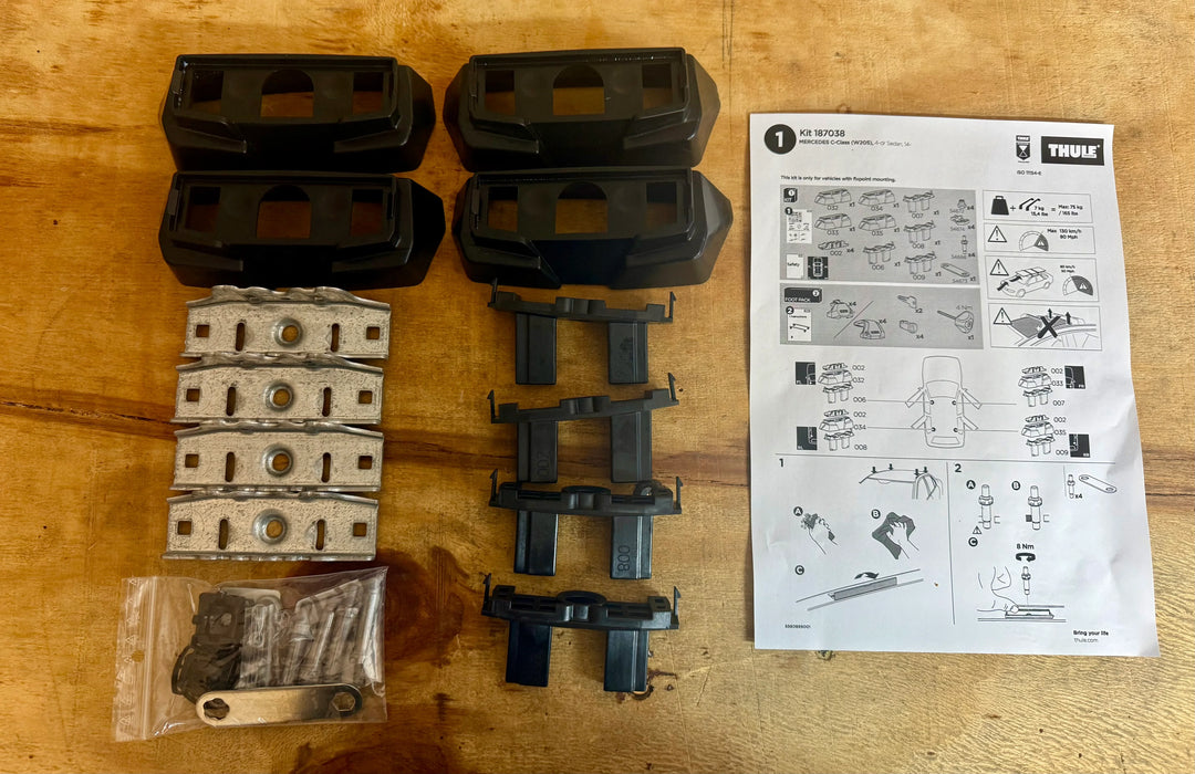 Thule Fitting Kit 7038- MERCEDES BENZ C-Class (W205), 4-dr Sedan 14-21, Fixed Points *DELAY & SAVE PRICE*