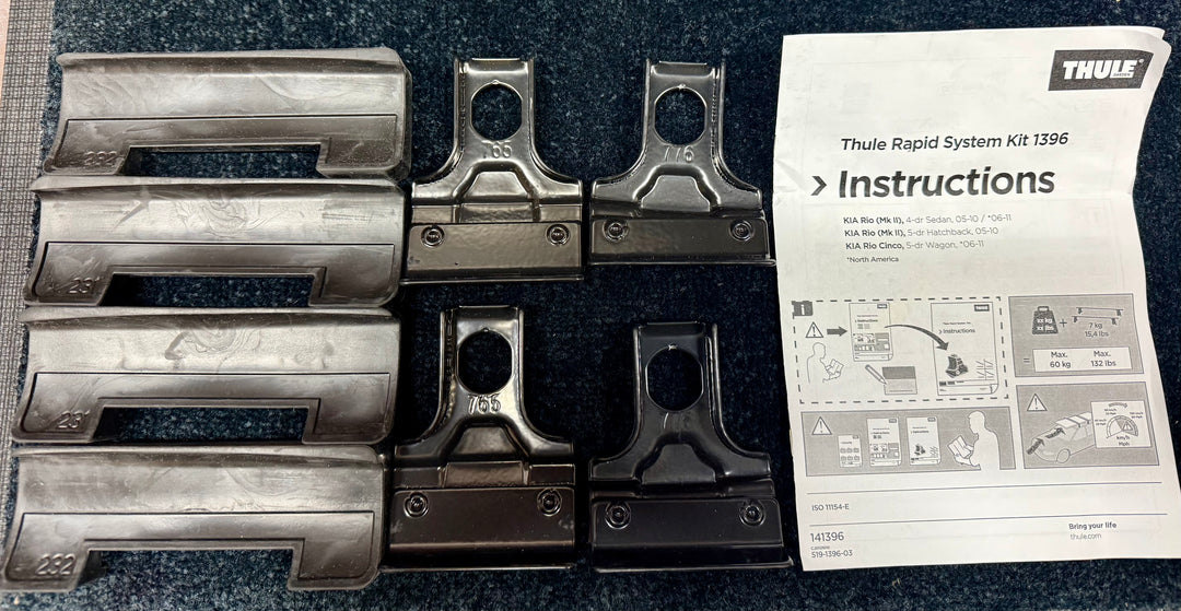 Thule 1396 fitting kit Kia Rio MkII 05 to 10