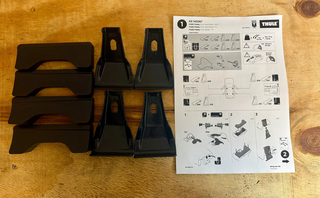Thule 5087 Fitting Kit - FORD Fiesta, 5-dr Hatchback, 08-17 Condition - Used