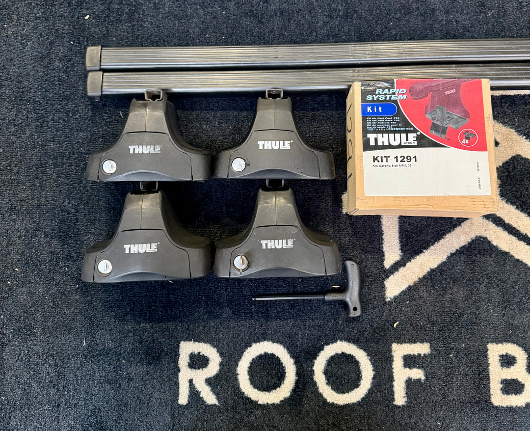 Thule square bar set for KIA Carens MK 1 MPV 2002- 2006 ( Normal Roof)