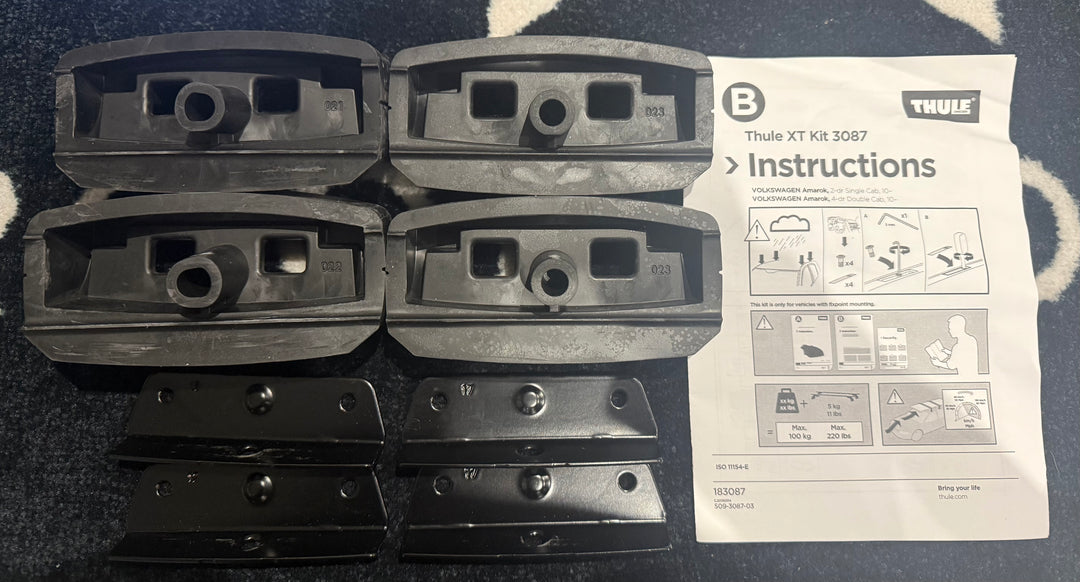 Thule 3087 Fitting Kit VOLKSWAGEN Amarok, 2-dr Single Cab & Dual Cab, 2010– ( Used )