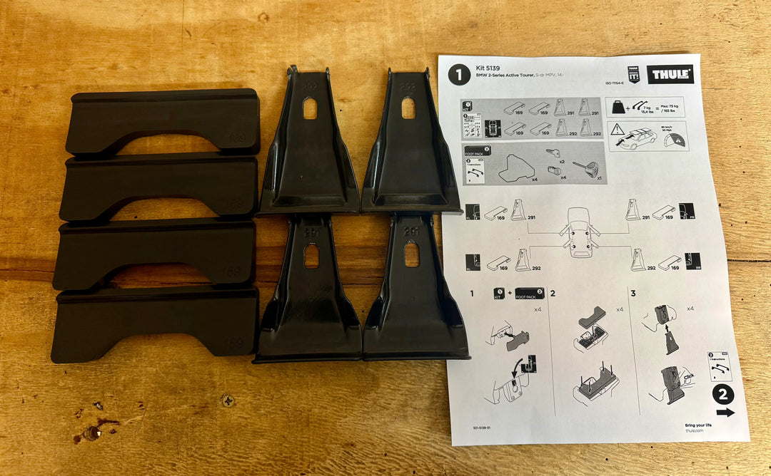 Thule Fitting Kit 5139- BMW 2-Series Active Tourer , 5-dr MPV 14-22, Normal Roof