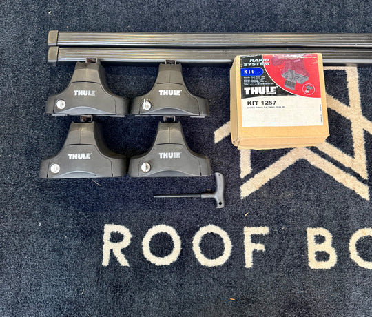 Thule square bar set for SKODA Superb Mk I Saloon 2002-07 ( Normal Roof )