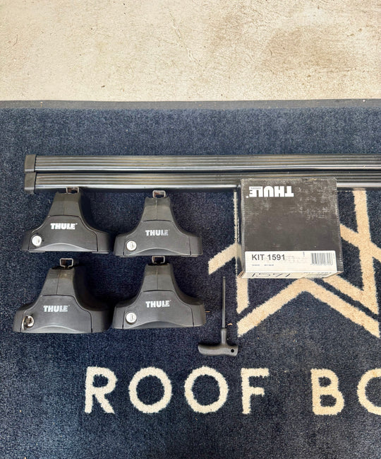 Thule square bar set for AUDI A6 4dr Sedan 2004 - 2010 (Normal roof)