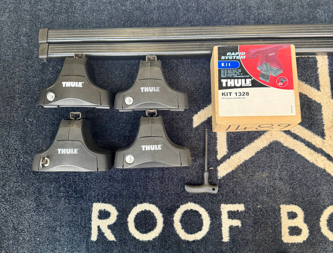 Thule square bar set VOLKSWAGEN	Touran I	(1T) 5-dr MPV 2003-2015 (Normal Roof)