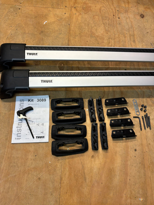 Thule WingBar Edge Set for BMW 5-Series Saloon 2010- (9595 & 3089) - Used