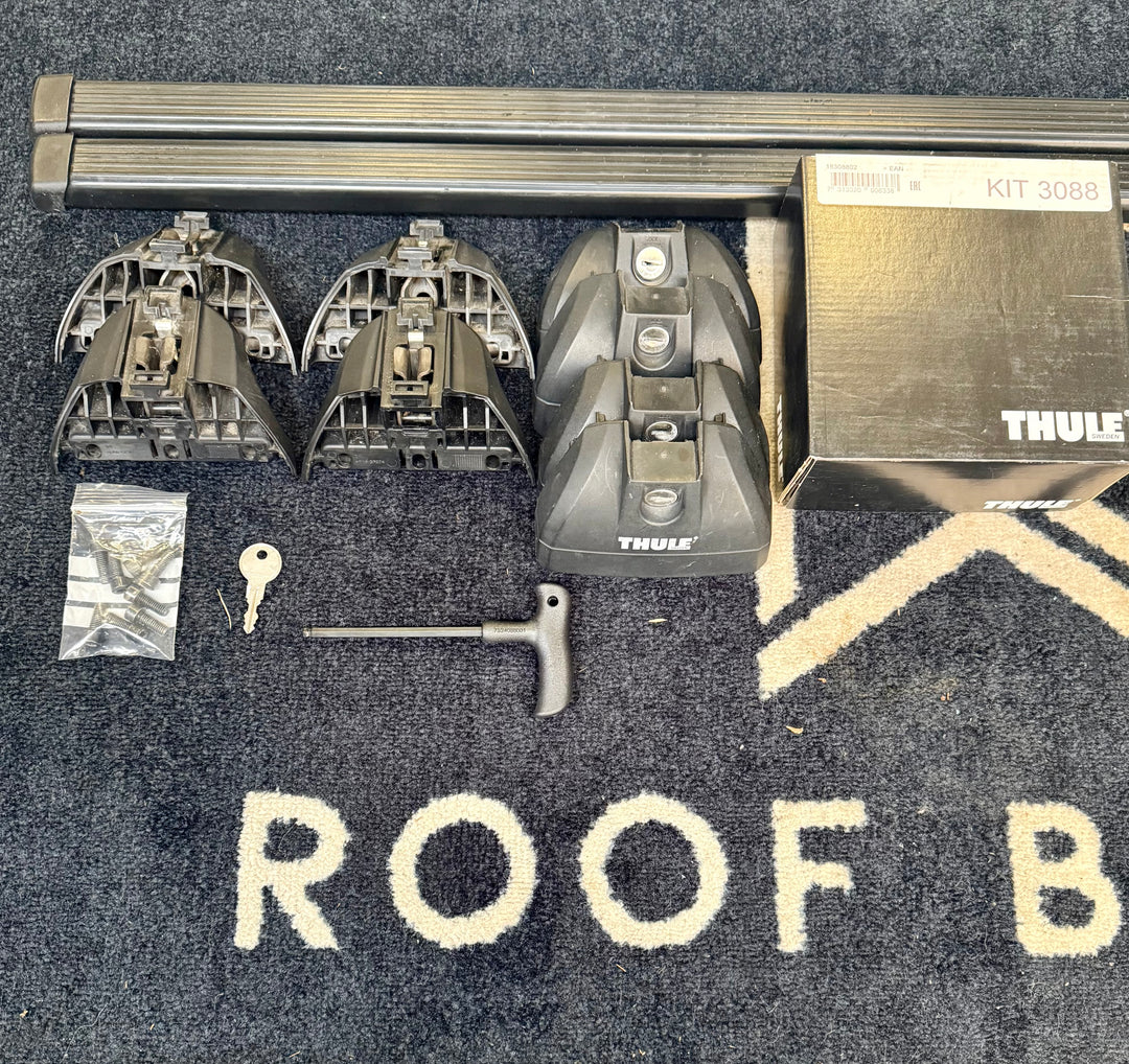 Thule square bar set for FIAT Doblo 2010-22 & VAUXHALL Combo 2012-18