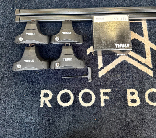 Thule square bar set for  Audi A1 5-dr hatchback 12-18