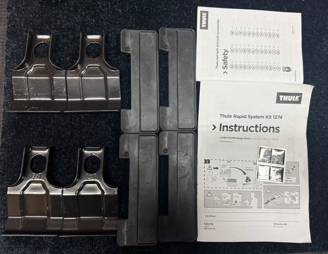 Thule 1274 Fitting Kit- Very Rare Land Rover L322 normal roof (New Box Opened)