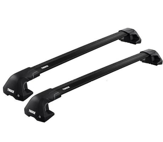 Thule WingBar Edge Black Roof Bar Set for Hyundai ix20 2011–2019 Normal Roof