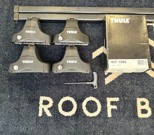 Thule square bar set for PEUGEOT 206 1998-2012 Hatchback ( Normal Roof )