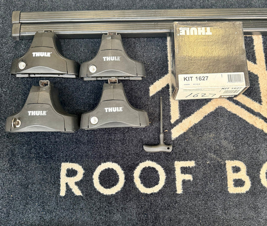 Thule square bar set for  FORD Focus 5dr Hatchback 2012 - onwards (Normal roof)