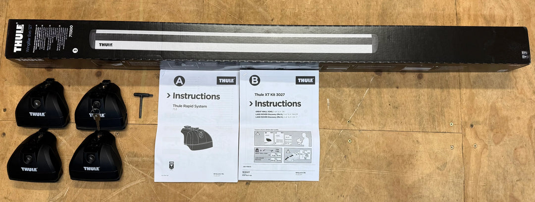 Thule Wingbar Evo Silver Set for Land Rover Discovery (Mk.III), 5-dr SUV, 04-09 & (Mk.IV), 5-dr SUV, 09-17