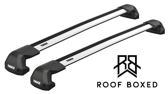 Thule Roof Bar Set for GMC Hummer EV 2022 onwards - Fixed Points (Wingbar Evo Edge - Silver)