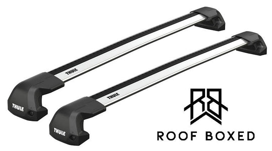 Thule Roof Bar Set for HYUNDAI i40 5-dr Estate 2011-2019 - Fixed Points (Wingbar Evo Edge - Silver)