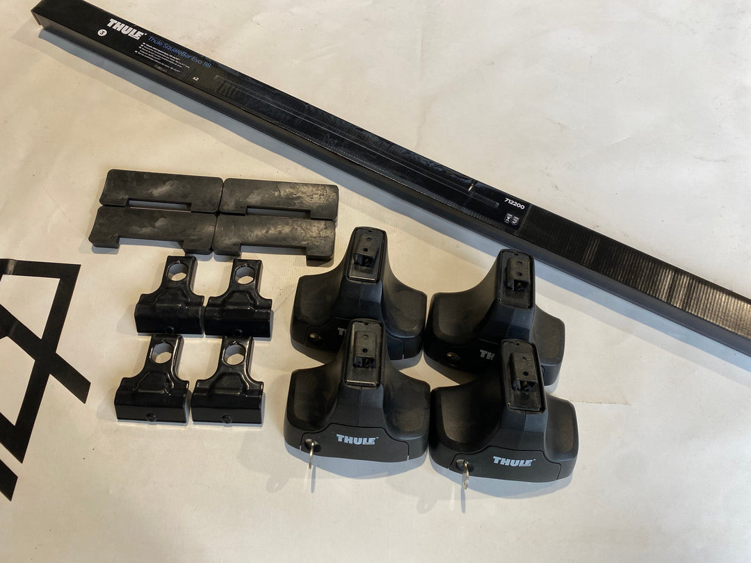 Thule Square Bar Set for FORD Focus, 5-dr Hatchback, 98-04 & Others (1129, 754, 7122)