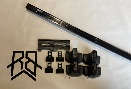 Thule Squarebar Set For AUDI A3 Sportback, 5-dr Hatchback, 04-12 & Others (1417, 754, 7122)