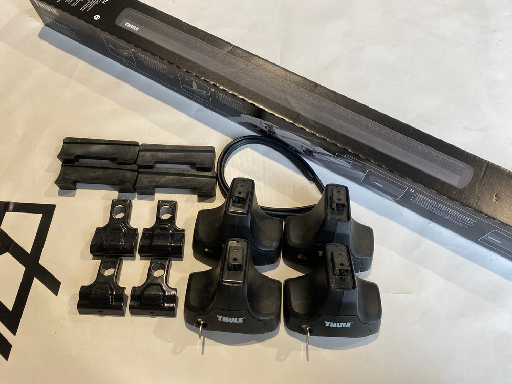 Thule Black Wingbar Set For VOLKSWAGEN Golf V, 5-dr Hatchback, 04-07 & Others (1323, 754, 711320)