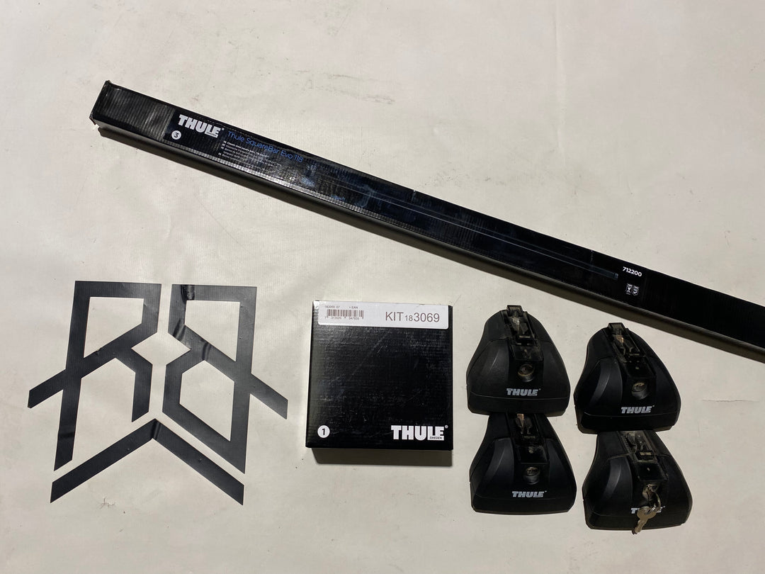 Thule Square bar set for Ford Mondeo Mk 2 01 to 07. Fixed point. ( 7122 - 753 - 3069)