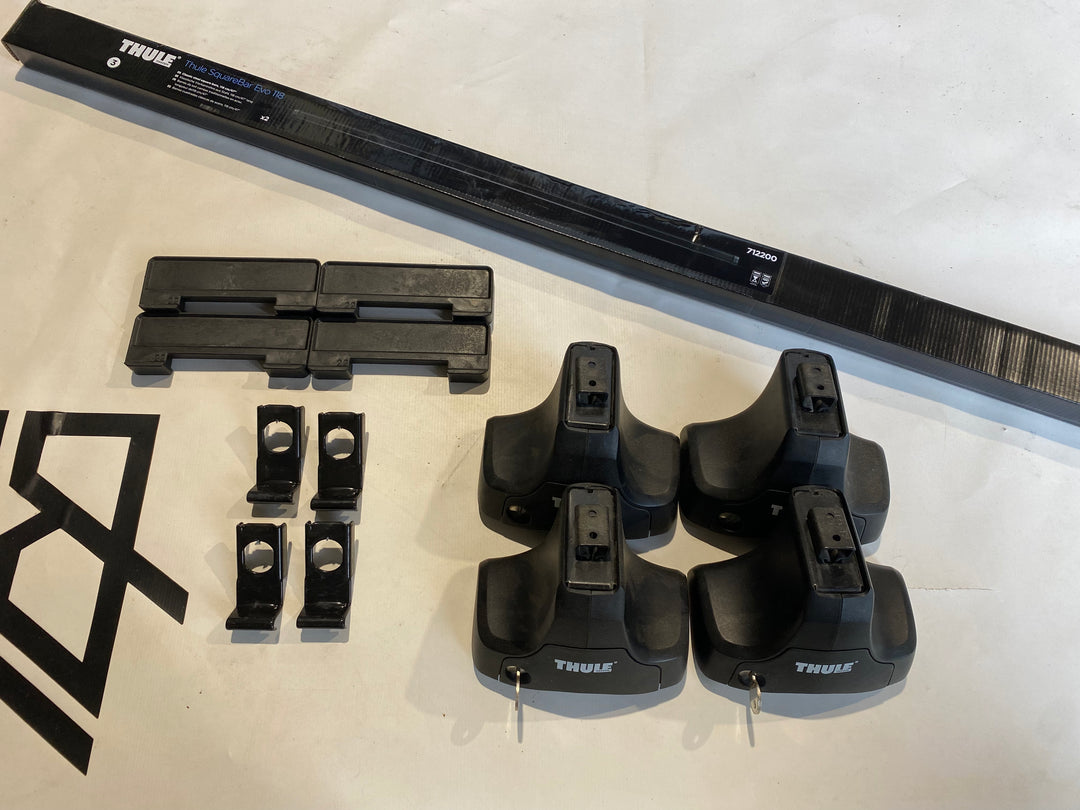 Thule Square Bar Set For PEUGEOT Partner, 3/4-dr Van, 97-08 & Others (1184, 754, 7122)