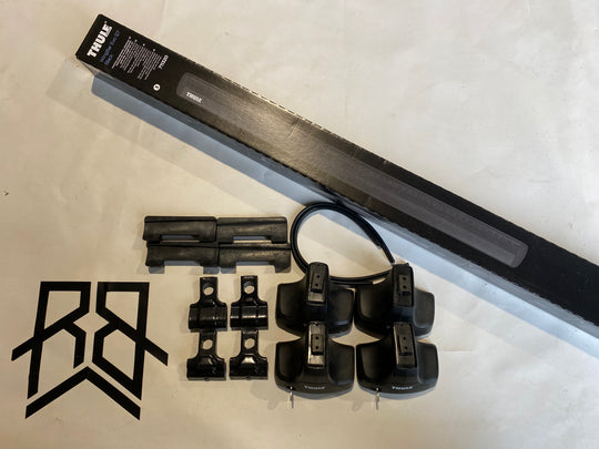 Thule Black Wingbar Set For VOLKSWAGEN Golf V, 5-dr Hatchback, 04-07 & Others (1323, 754, 711320)