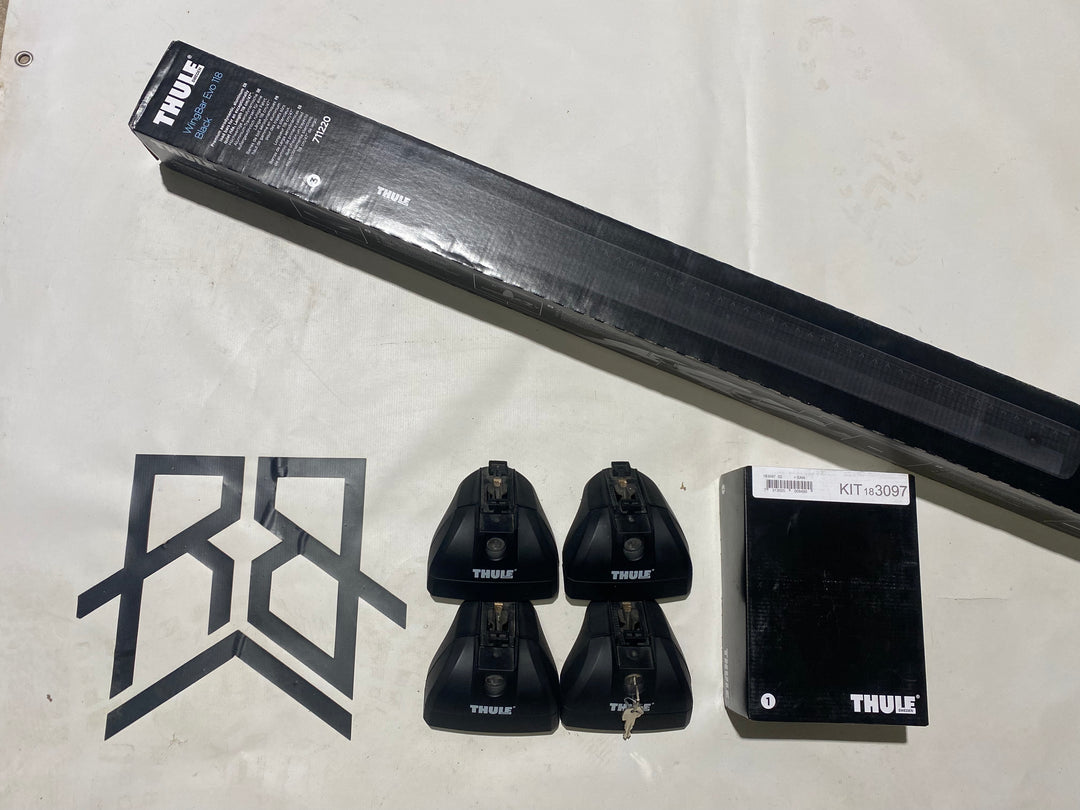 Thule Wingbar Evo Black set for JEEP Compass 11-16 (3097 - 753 - 711220)