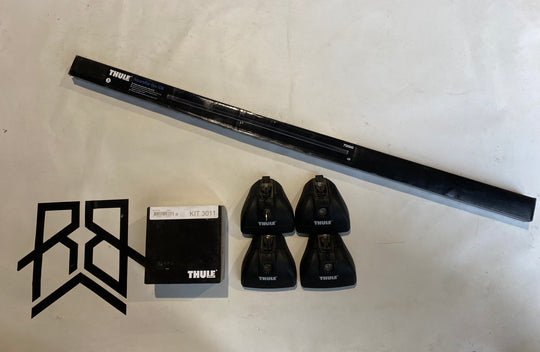 Thule Roof Bar Set For PEUGEOT 607, 4-dr Sedan, 99-10 (3011, 753, 7121)