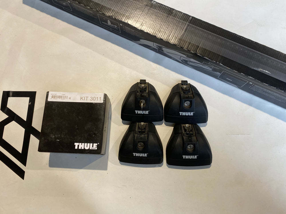Thule Black Wingbar Set For PEUGEOT 607, 4-dr Sedan, 99-10 (3011, 753, 711120)