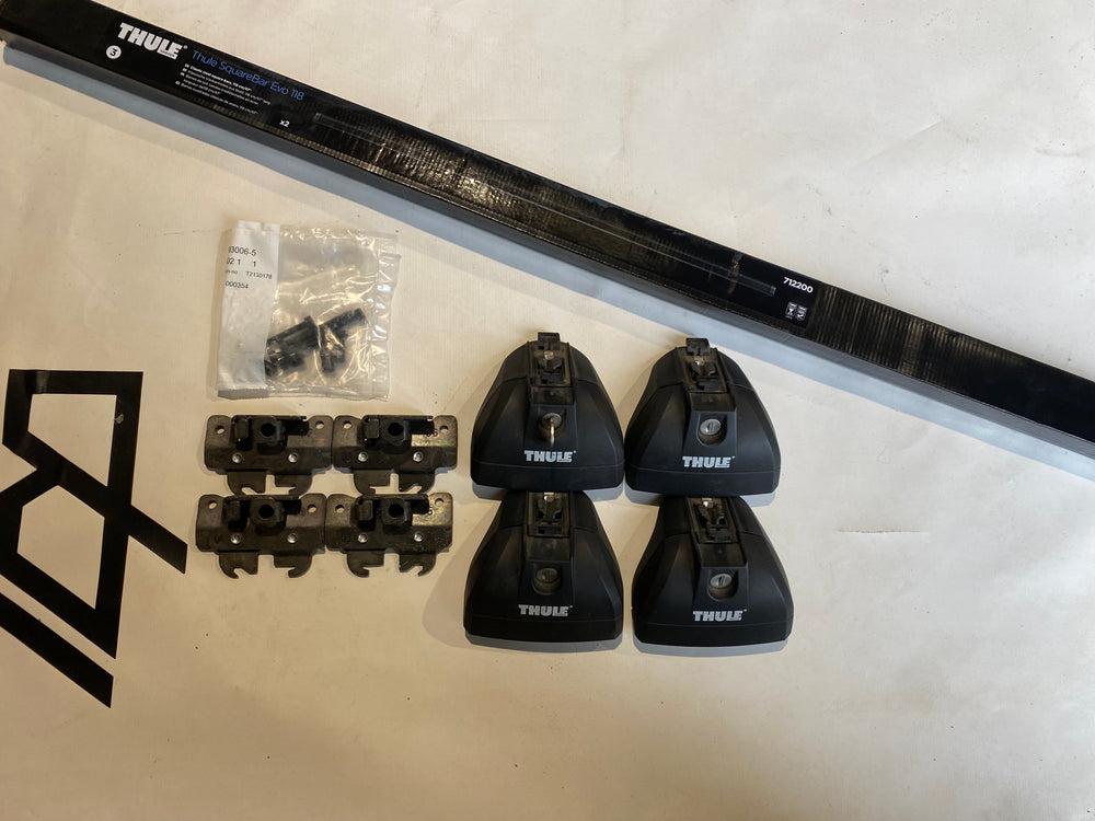 Thule Square Bar Set For Corsa D & Others (3006, 753, 7122)