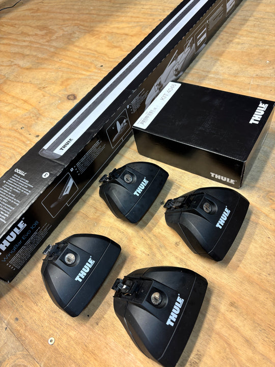 Thule Roof Bar Set for DACIA Duster 5dr SUV 2014-2017 (711100 - 753 - 4046)