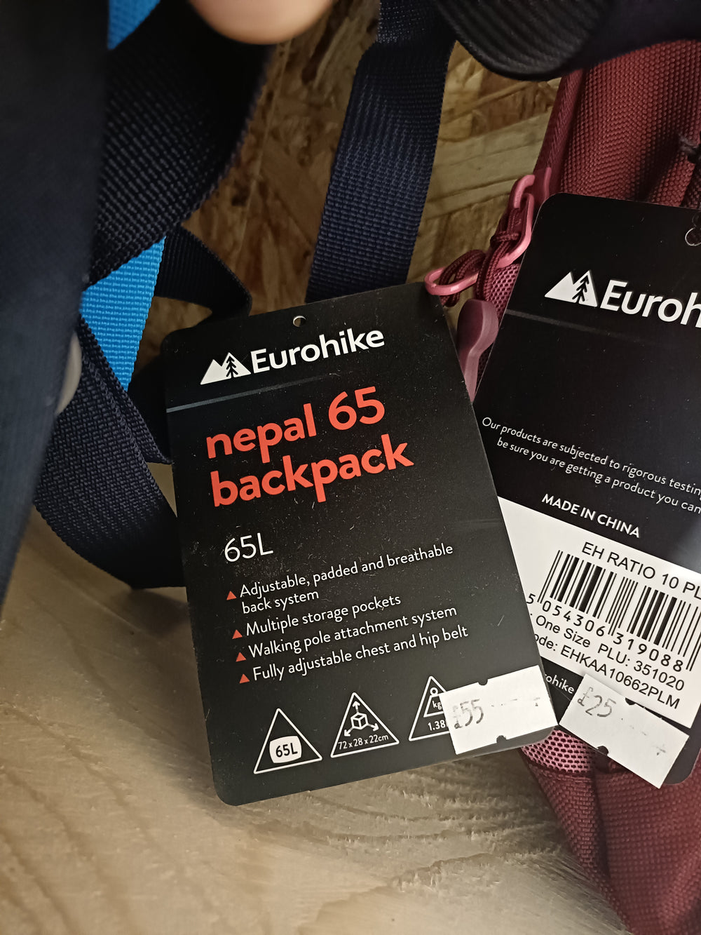 Eurohike Nepal 65L Backpack