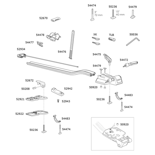 Thule FastRide 564 - Spares