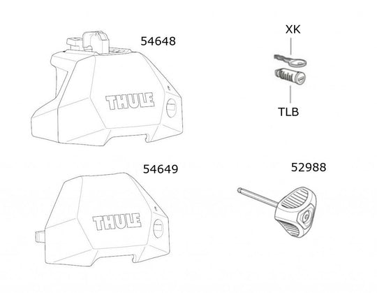 Thule Footpack 7107 - Spare Parts