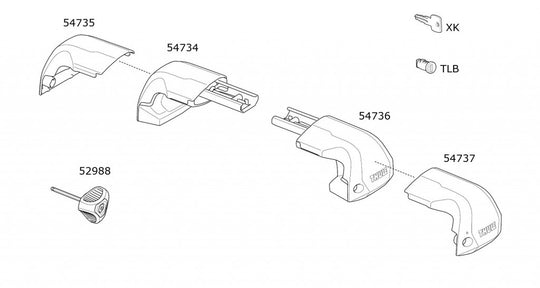 Thule Footpack 7207 - Spare Parts