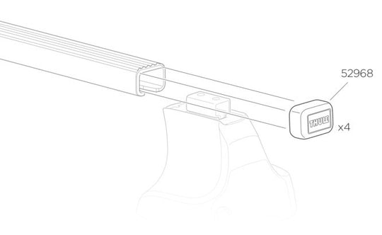 Thule  Evo Square Bars - Spare parts