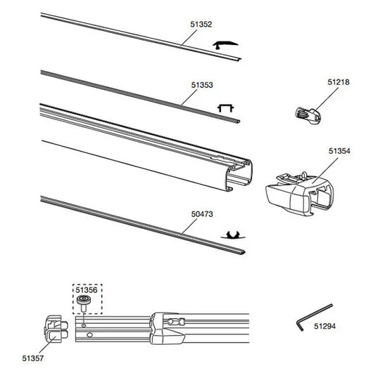 Thule SlideBars - Spare parts