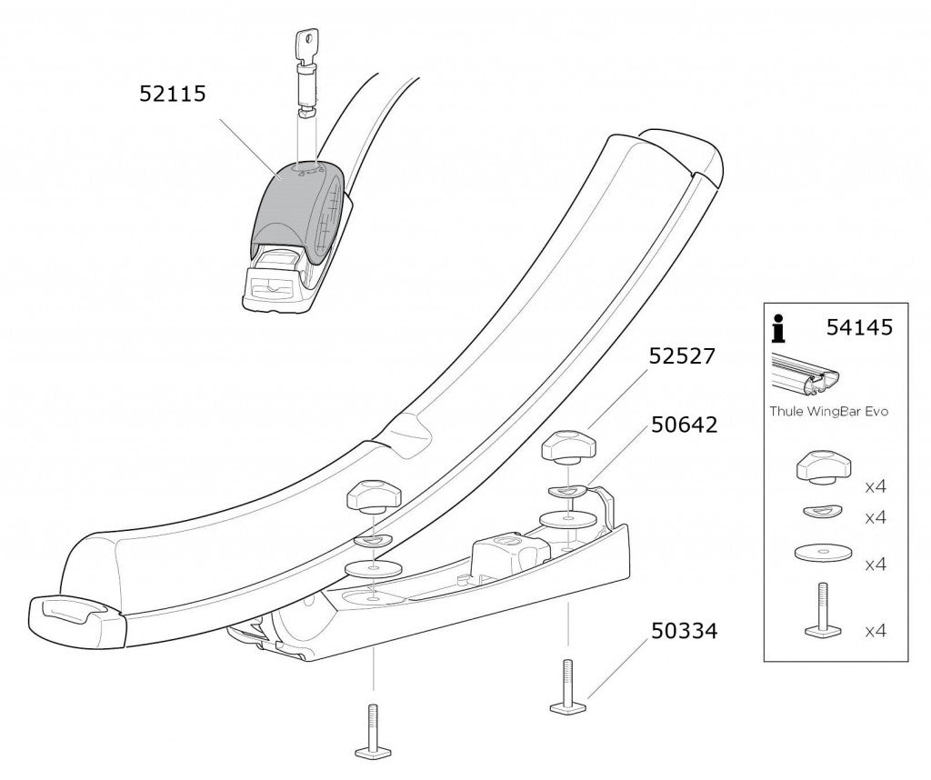 Thule K-Guard 840 - Spares