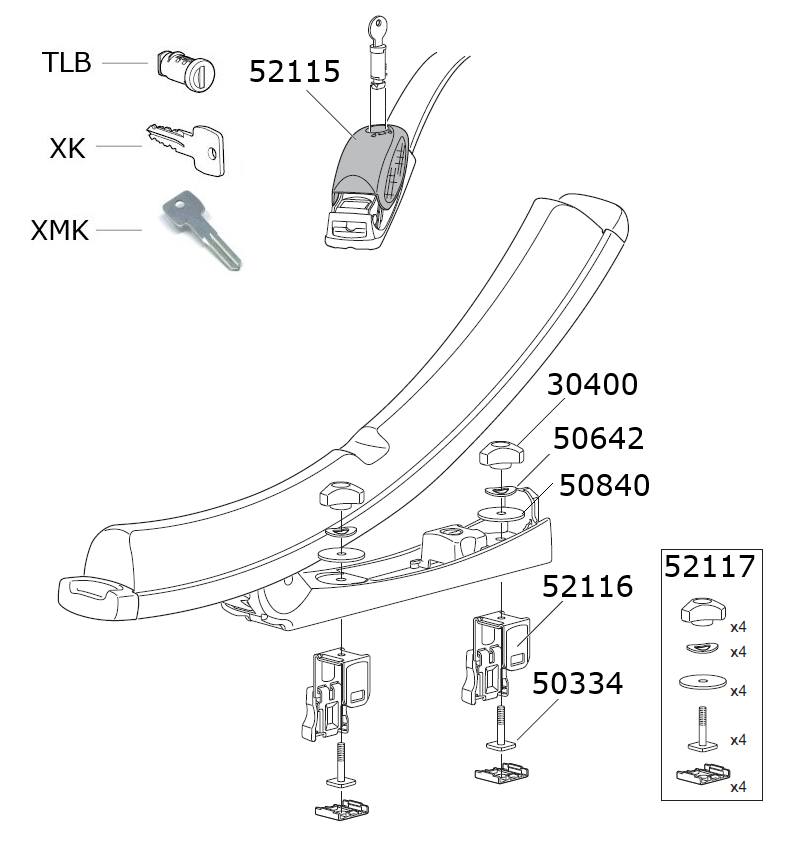 Thule K-Guard 840 - Spares