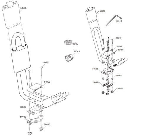 Thule 835-1 Hull-a-port - Spare Parts